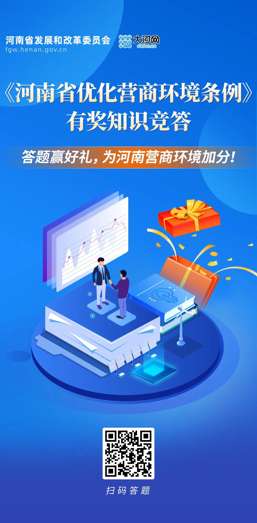 参与有奖知识竞答，为河南营商环境“上分”！