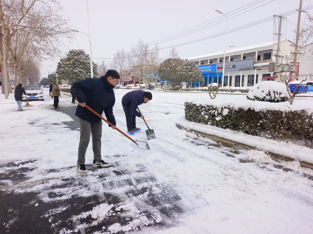 市生态环境系统开展扫雪除冰志愿服务活动