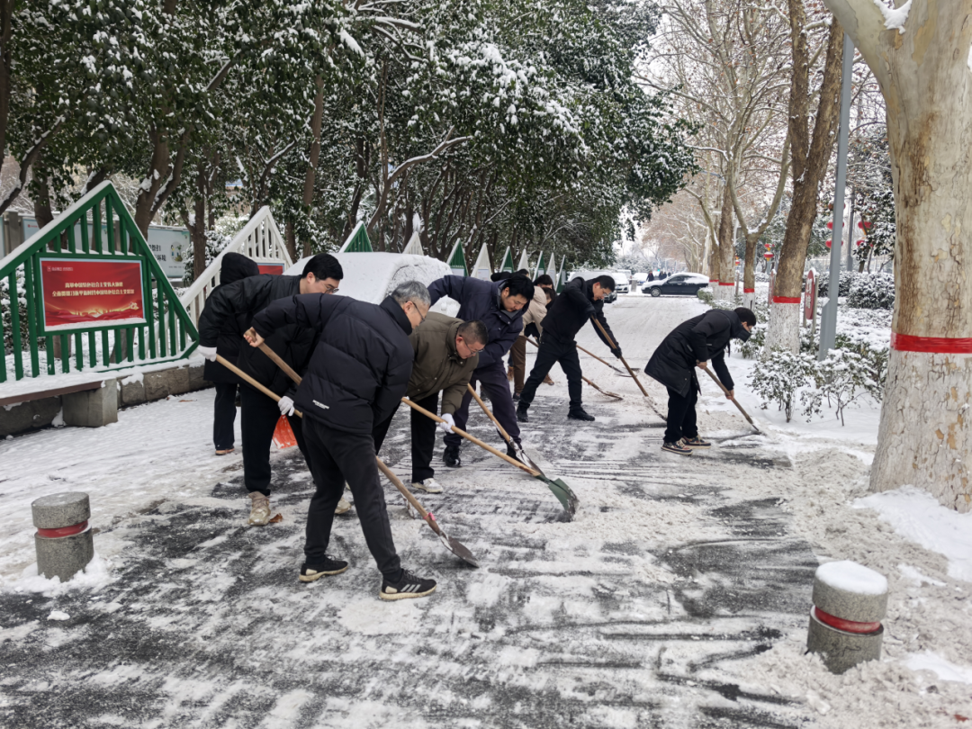 市生态环境系统开展扫雪除冰志愿服务活动
