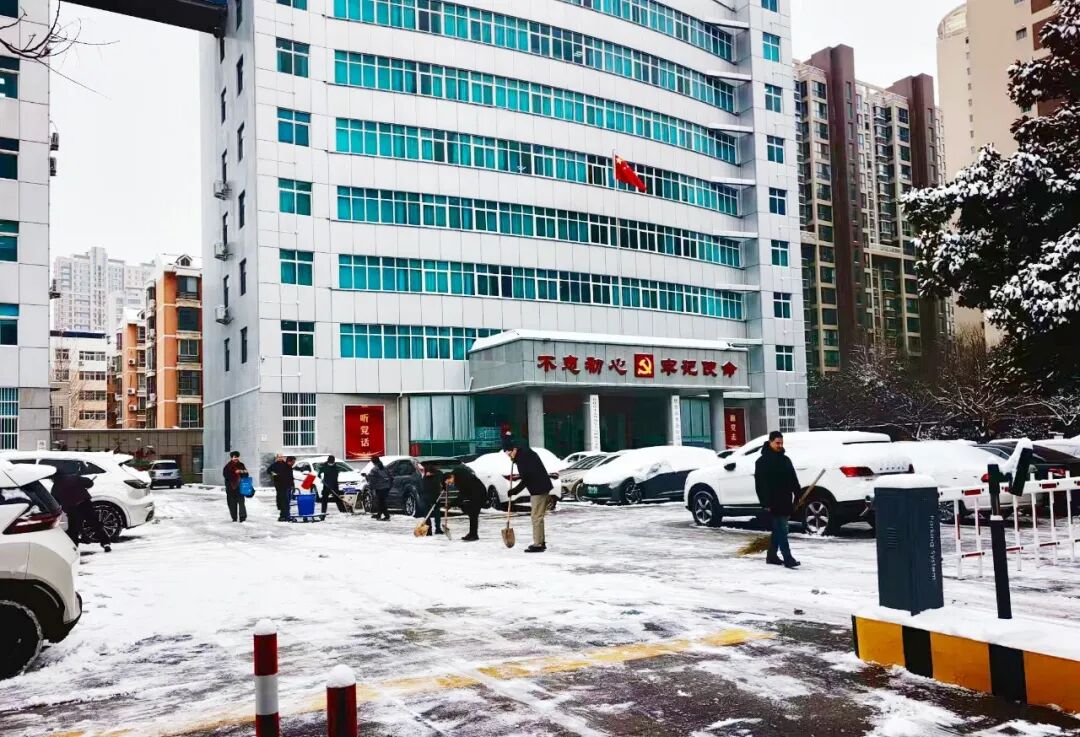 市生态环境系统开展扫雪除冰志愿服务活动