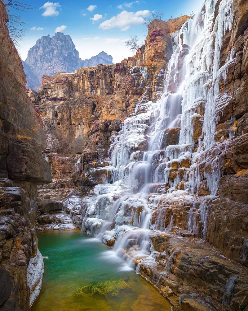 美哭了！云台山下雪大片！