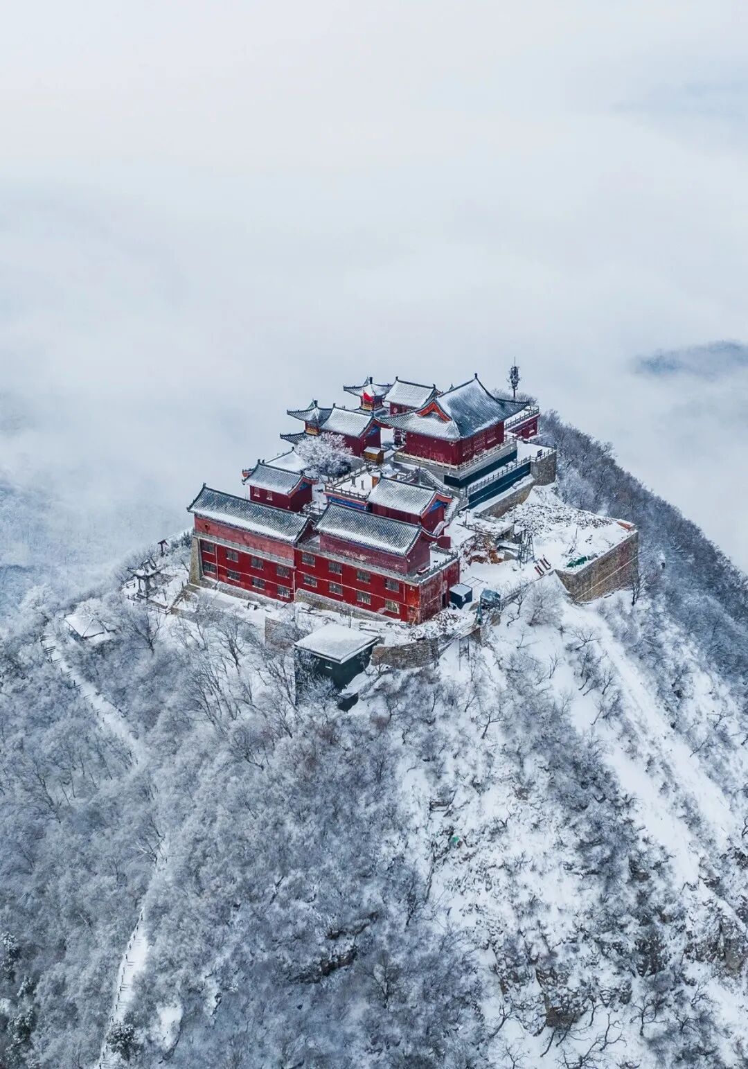 美哭了！云台山下雪大片！