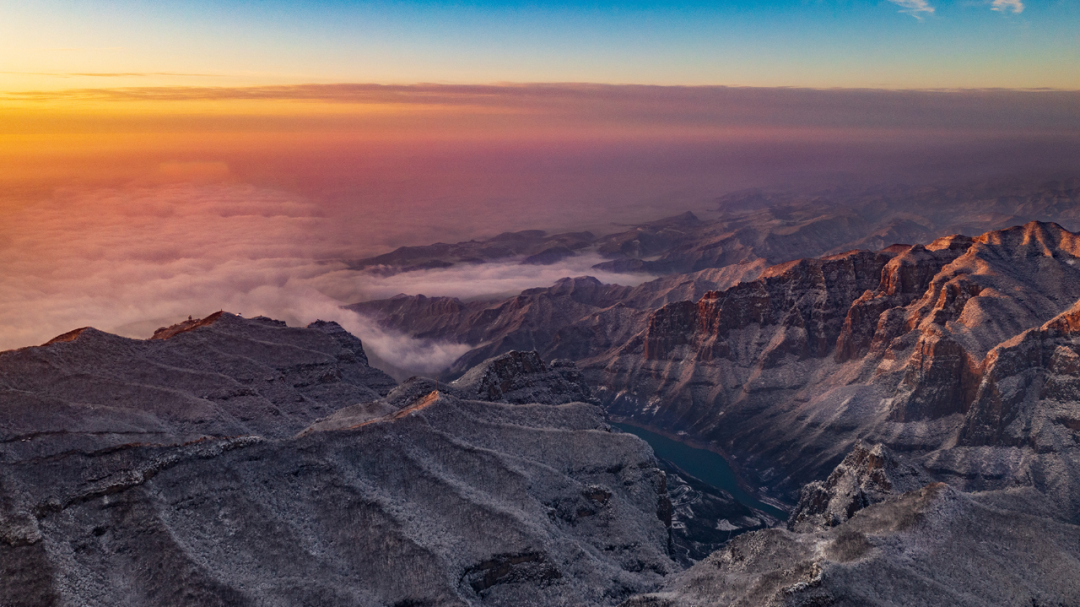 美哭了！云台山下雪大片！