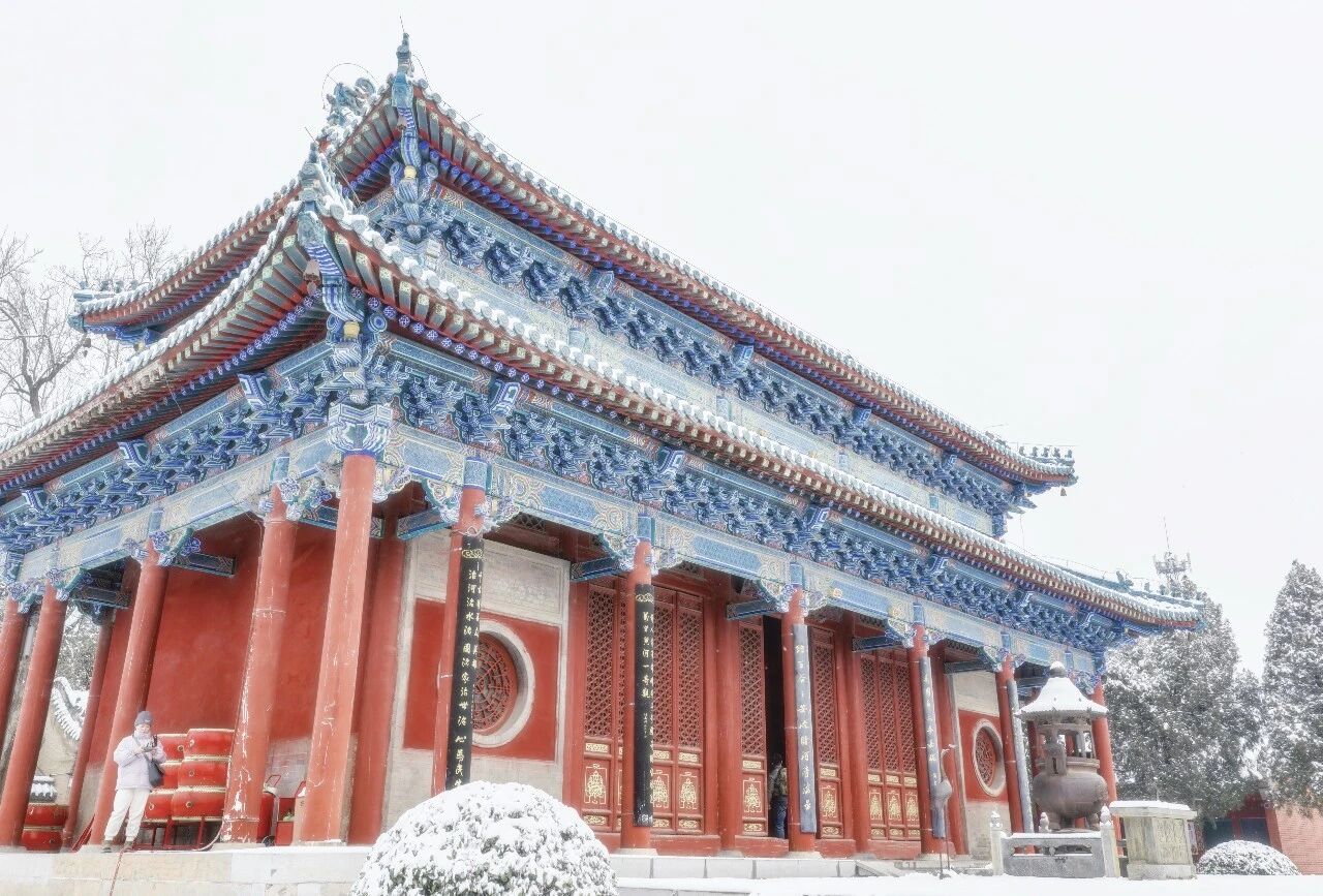 绝美!来焦作嘉应观!看一场“故宫”的红墙白雪!