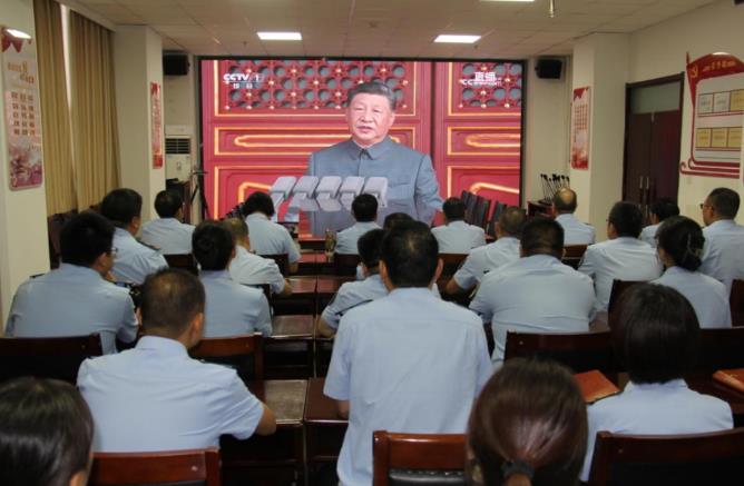 铭记抗战历史 汲取奋进力量 践行使命担当｜市应急管理局组织收听收看纪念中国人民抗日战争暨世界反法西斯战争胜利80周年大会