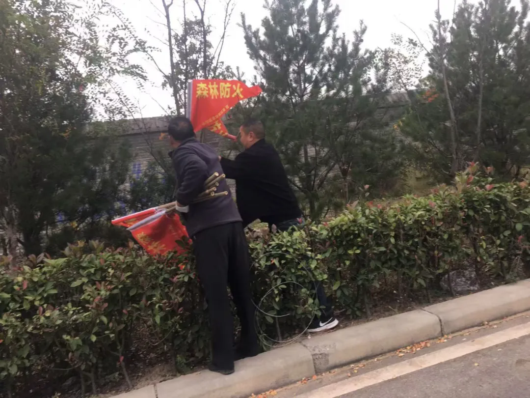 山阳区开展森林防火宣传活动