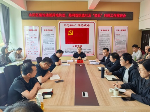 山阳区召开整治违规异地执法、趋利性执法及“四乱”问题工作推进会