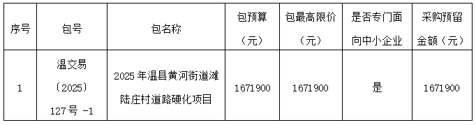 2025年温县黄河街道滩陆庄村道路硬化项目竞争性磋商公告 2025年温县黄河街道滩陆庄村道路硬化项目竞争性磋商公告