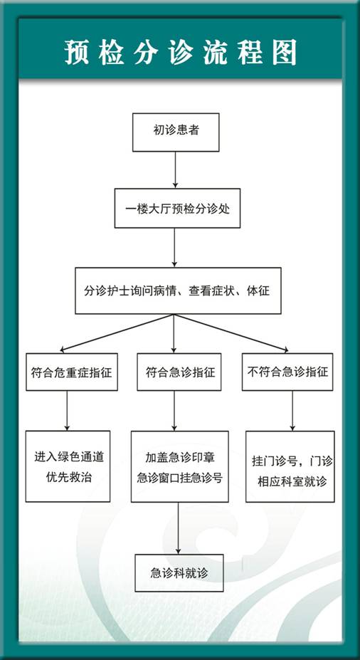 预检分诊流程图